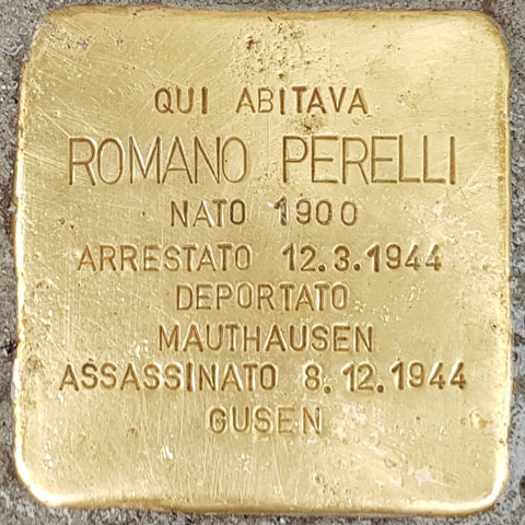 Romano Perelli - Pietre d'inciampo - Milano -2021