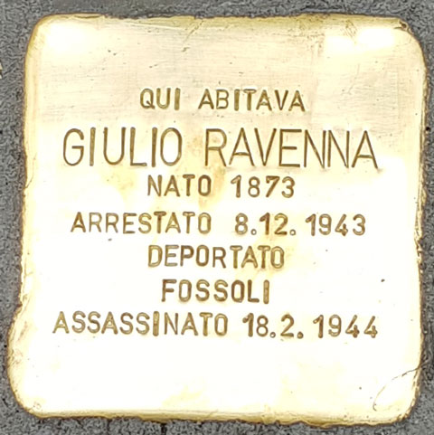 Giulia Ravenna - Pietre d'inciampo - Milano -2021