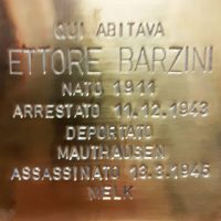 Ettore Barzini - Pietra d'inciampo - 2022
