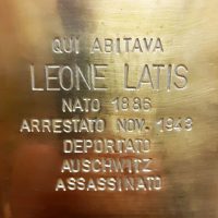 Leone Latis, Pietra d'inciampo - 2022