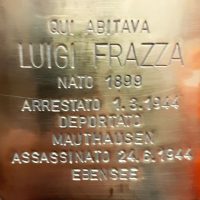 Luigi Frazza - Pietra d'inciampo - 2022