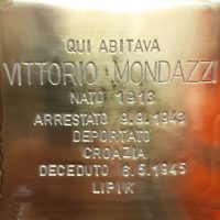 Vittorio Mondazzi - Pietra d'inciampo - 2022