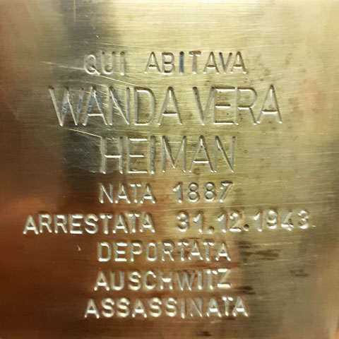 Wanda Vera Heimann - Pietra d'inciampo - 2022